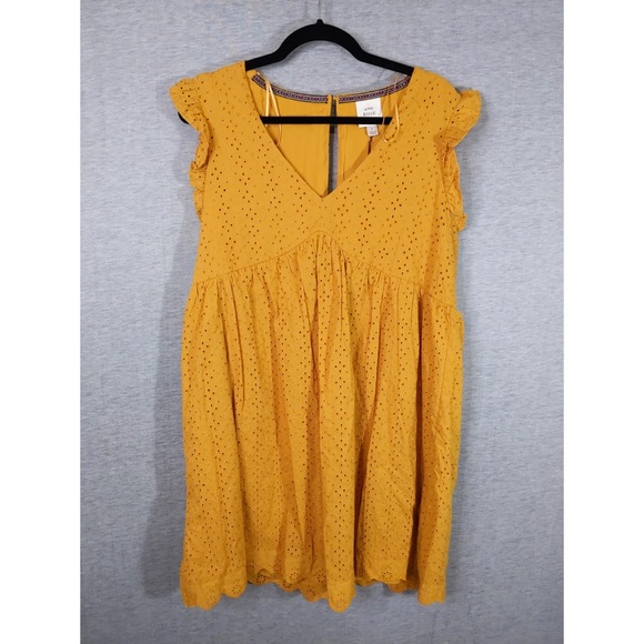 👯♀️Host Pick⚡️Knox Rose Ruffle Sleeve Eyelet A-Line Dress - Picture 4 of 11